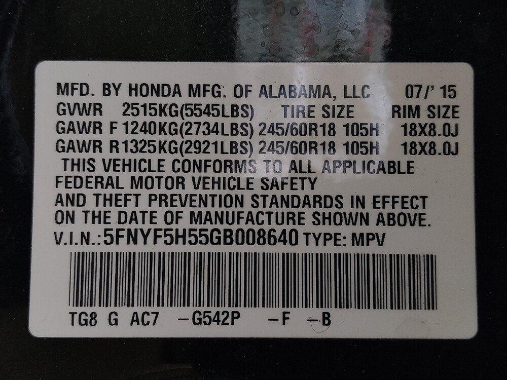 2016 Honda Pilot in Lauderdale Lakes, FL 33313 - 18095677 33