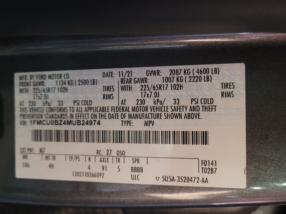 2021 Ford Escape in Fort Myers, FL 33907 - 18095696 33