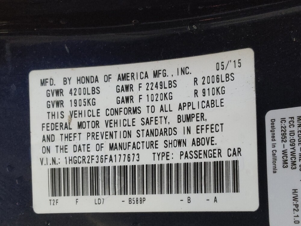 2015 Honda Accord in Winston-Salem, NC 27103 - 18095728 33