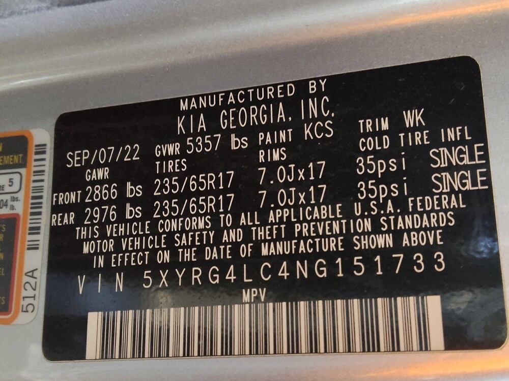 2022 Kia Sorento in Greenville, SC 29607 - 18095729 33