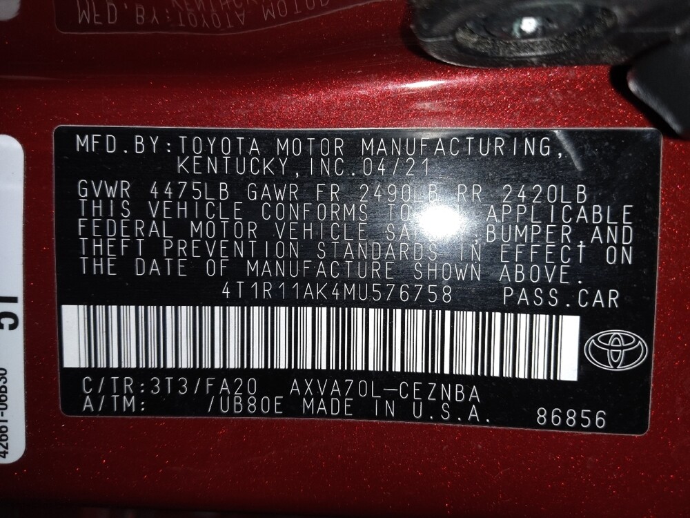 2021 Toyota Camry in El Paso, TX 79907 - 18095741 33