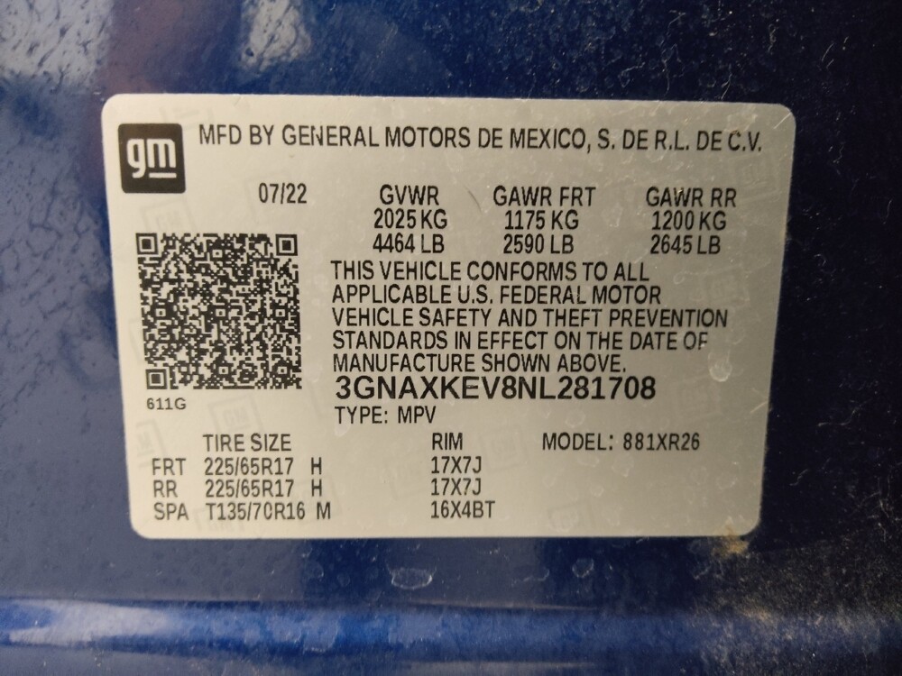 2022 Chevrolet Equinox in Colorado Springs, CO 80909 - 18095752 33