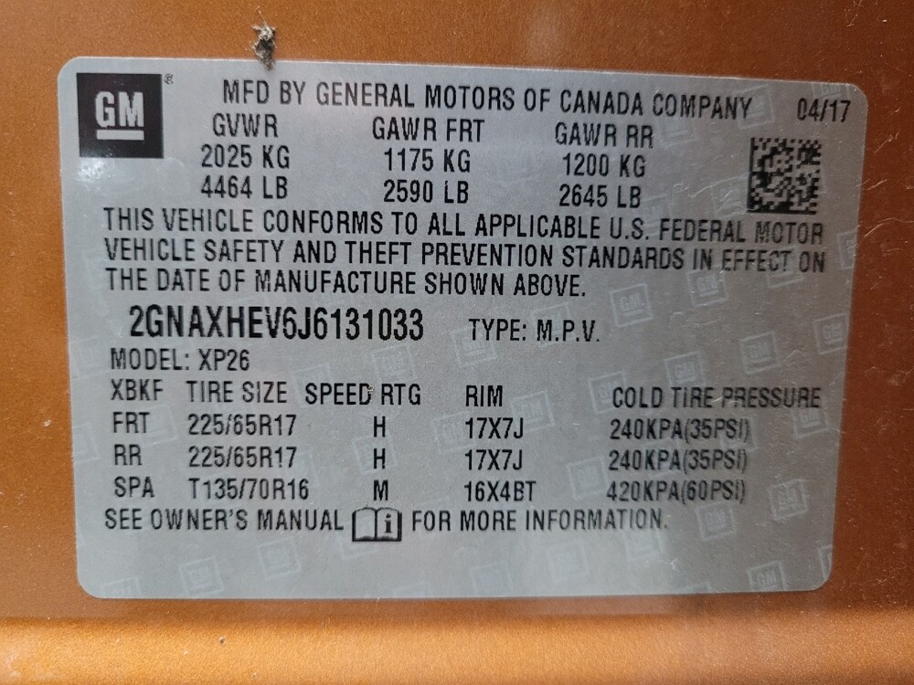 2018 Chevrolet Equinox in Grand Rapids, MI 49508 - 18095785 33