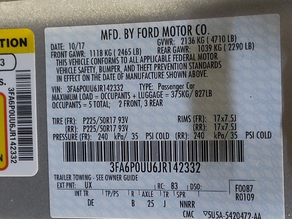2018 Ford Fusion in Gastonia, NC 28056 - 18095795 33