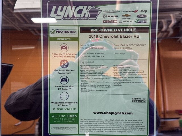 2019 Chevrolet Blazer in Burlington, WI 53105 - 18095881 48