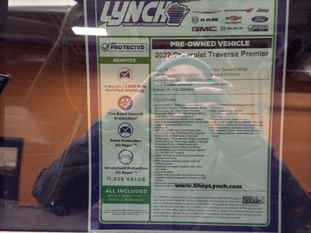 2022 Chevrolet Traverse in Burlington, WI 53105 - 18095883 41