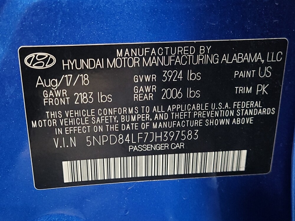 2018 Hyundai Elantra in Jacksonville, FL 32210 - 18095961 33