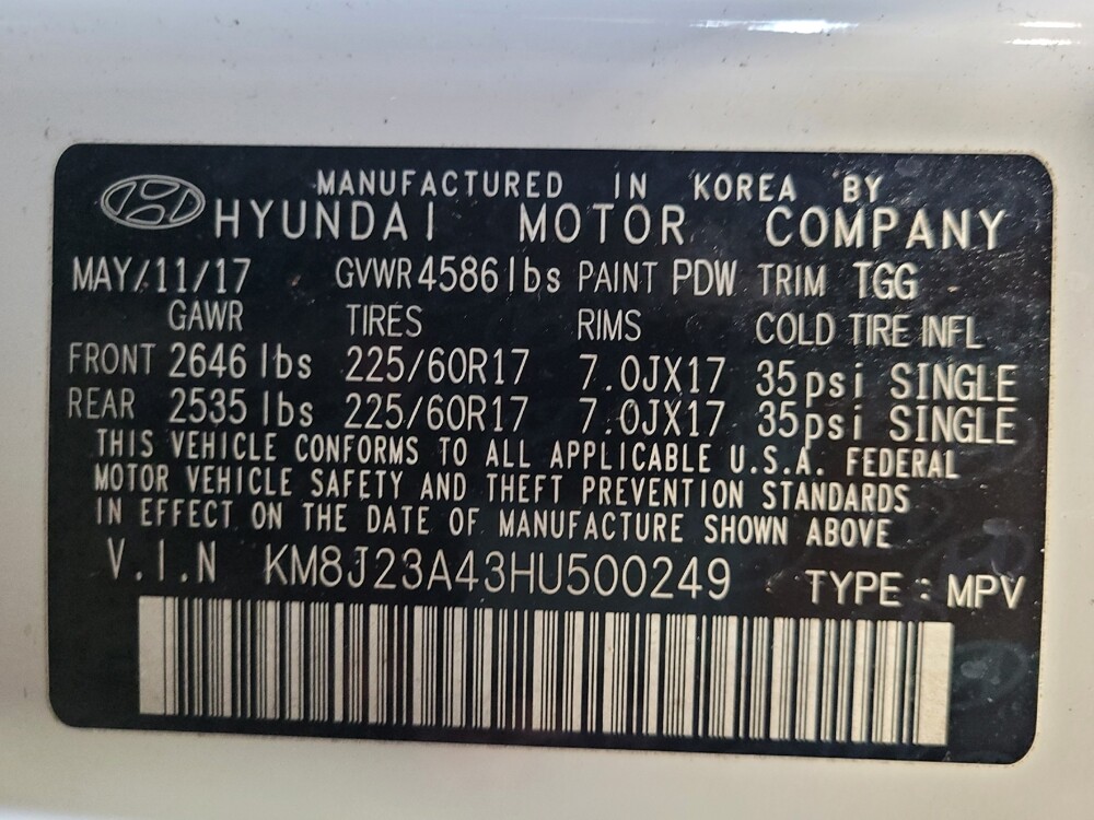 2017 Hyundai Tucson in Jacksonville, FL 32210 - 18095965 33