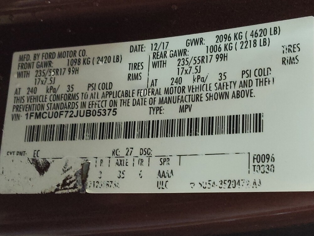 2018 Ford Escape in Gastonia, NC 28056 - 18095978 33