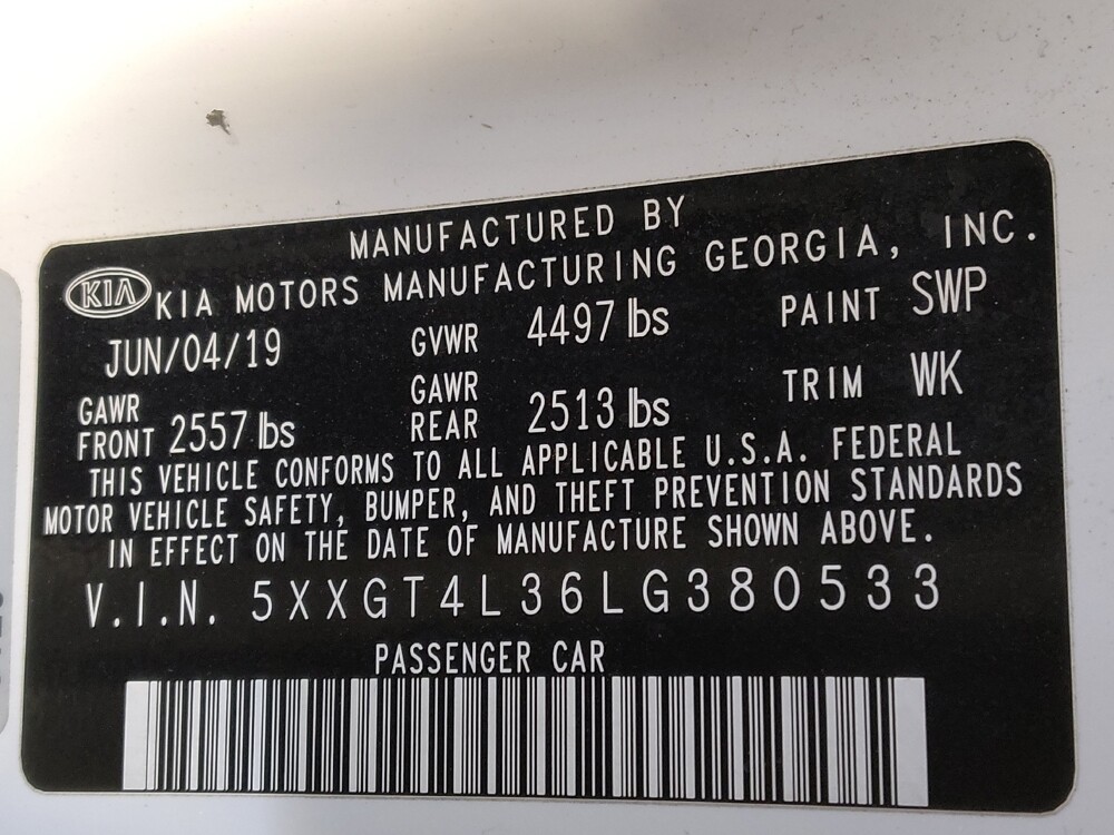 2020 Kia Optima in Charlotte, NC 28213 - 18095987 33