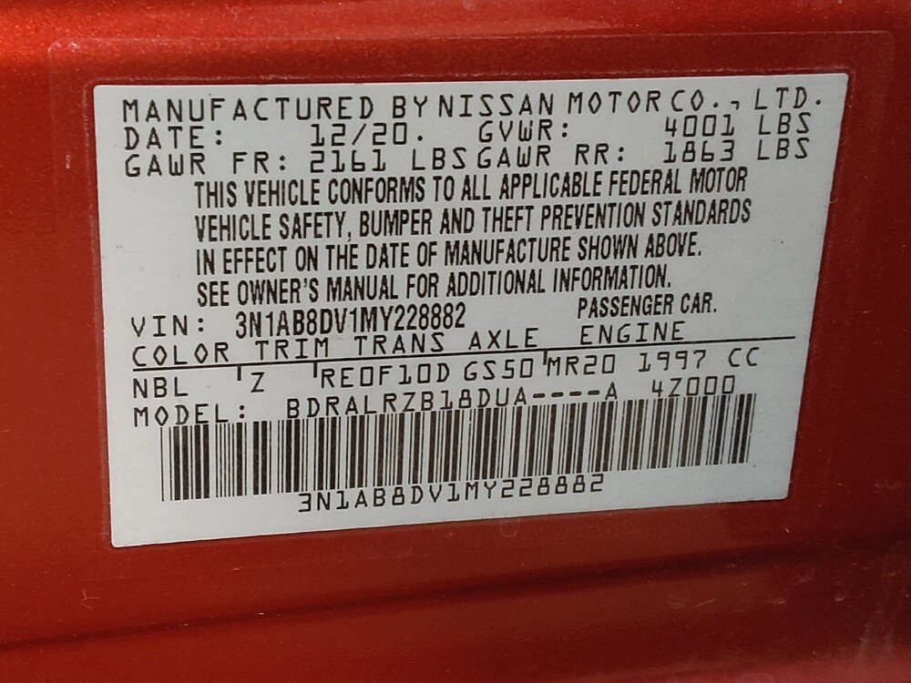 2021 Nissan Sentra in Wilmington, NC 28405 - 18095990 33