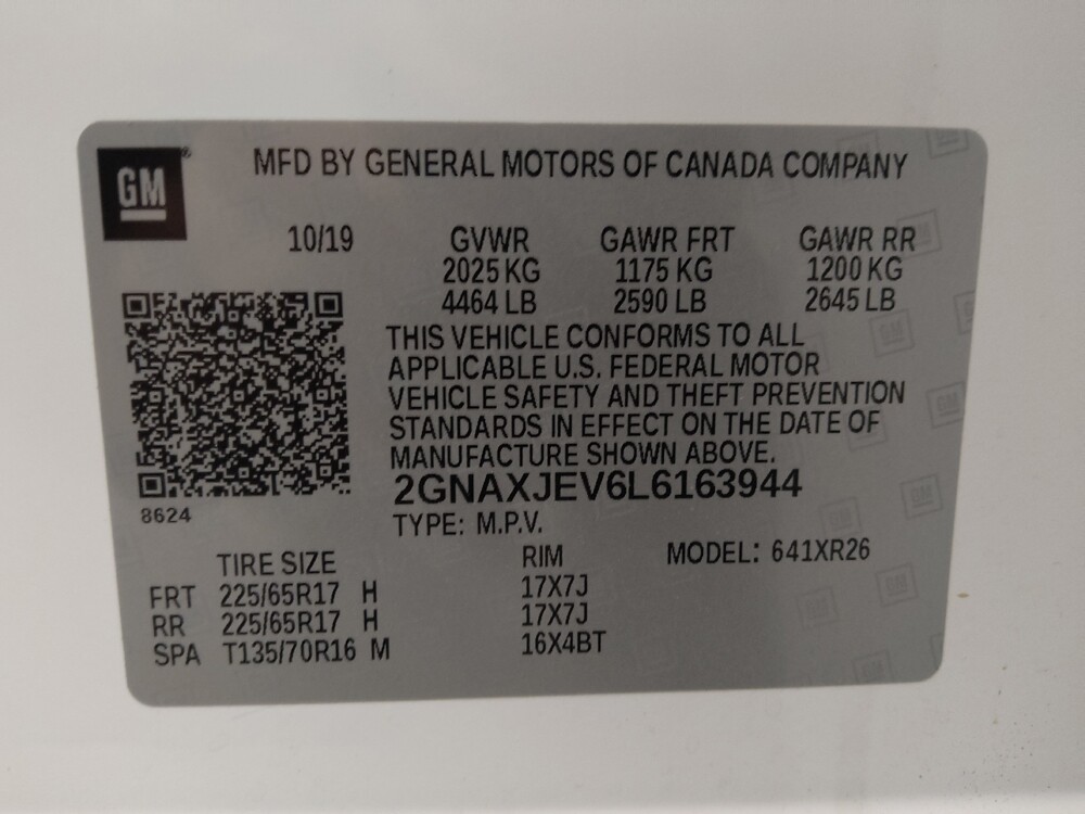 2020 Chevrolet Equinox in Colorado Springs, CO 80909 - 18095994 33