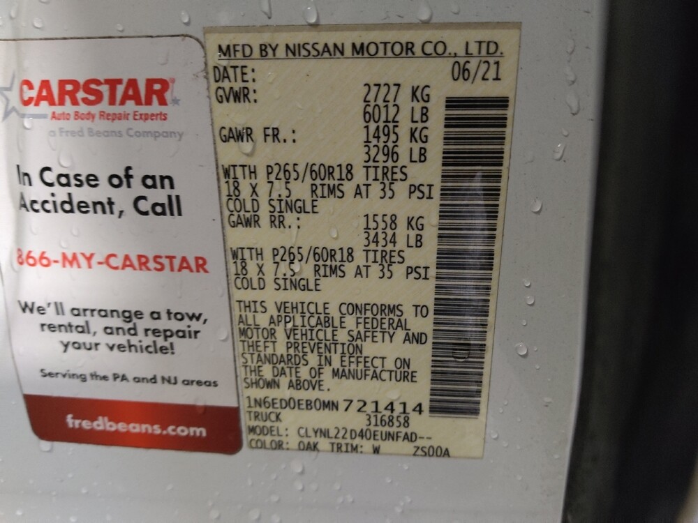 2021 Nissan Frontier in Greensboro, NC 27407 - 18096006 33