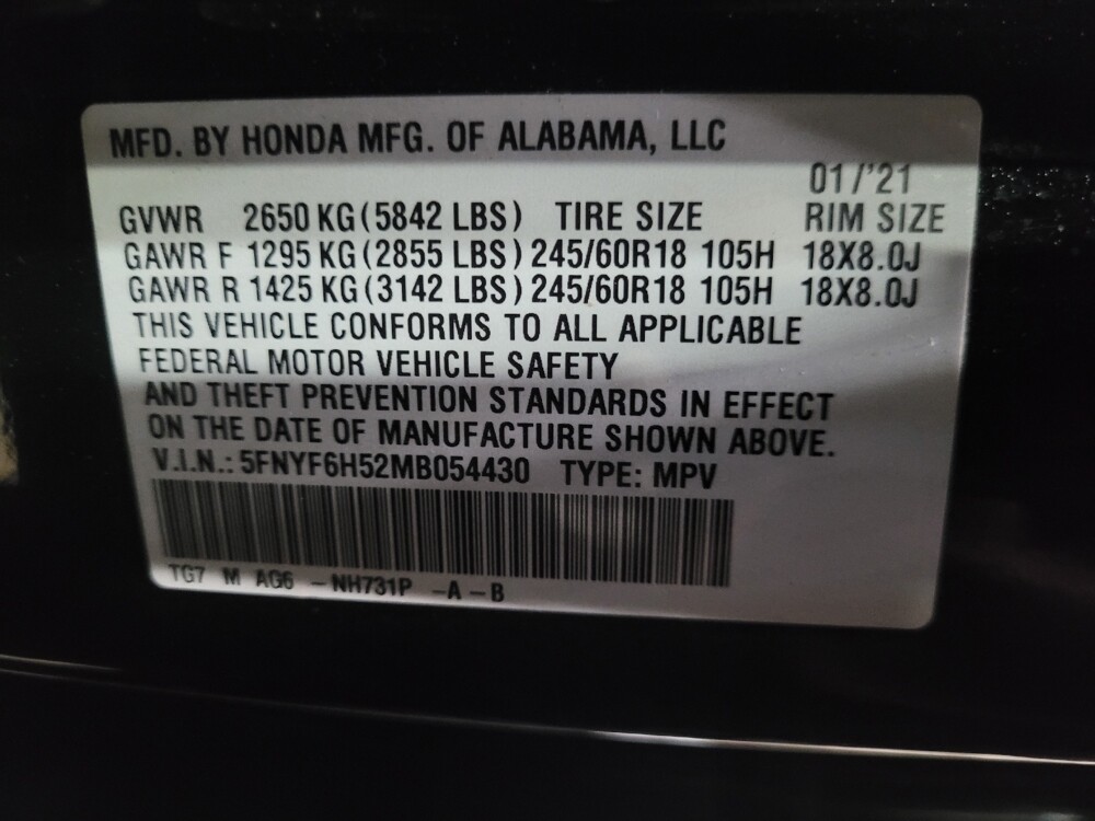 2021 Honda Pilot in Newport News, VA 23601 - 18096024 33