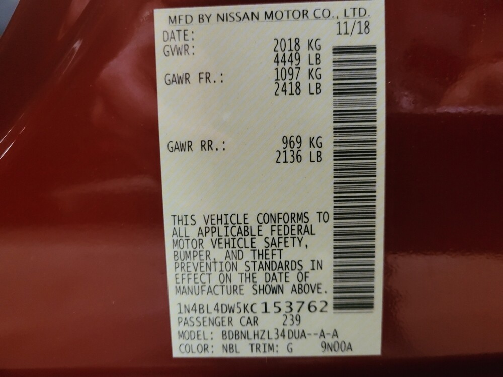 2019 Nissan Altima in Williamstown, NJ 8094 - 18096032 33