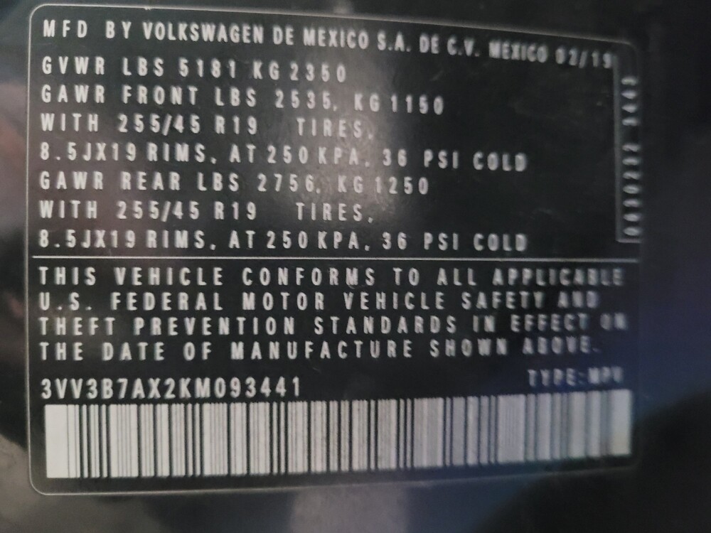 2019 Volkswagen Tiguan in Richmond, VA 23235 - 18096036 33