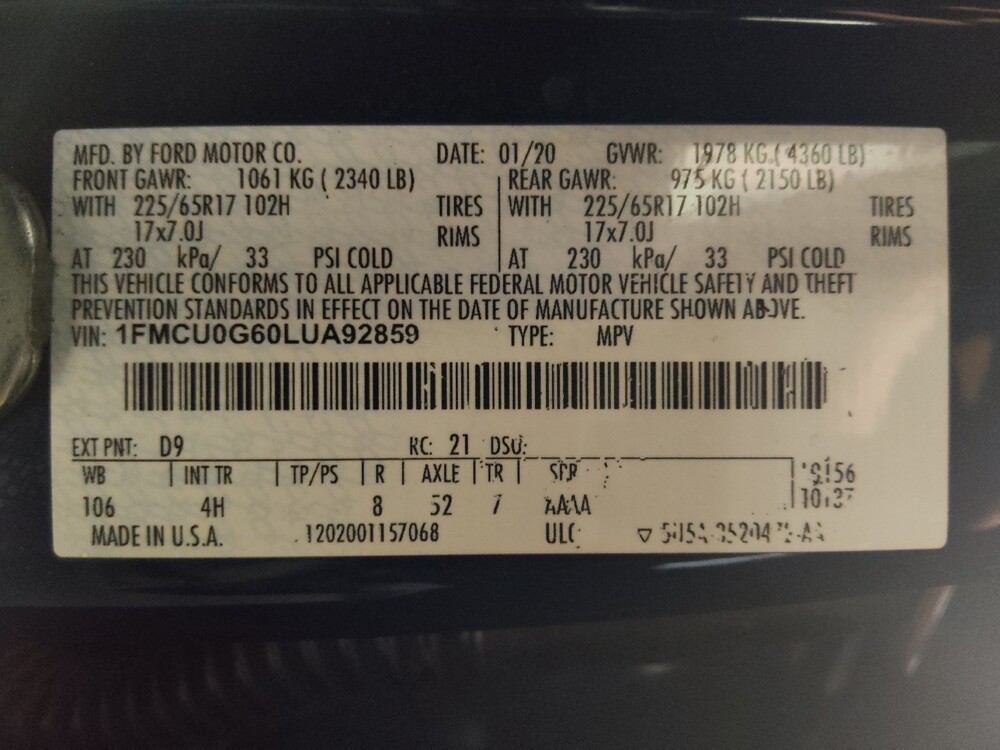 2020 Ford Escape in Augusta, GA 30907 - 18096067 33