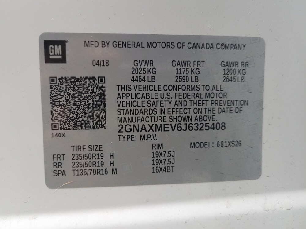 2018 Chevrolet Equinox in Eastpointe, MI 48021 - 18096096 33