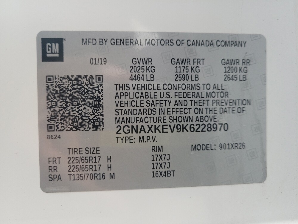 2019 Chevrolet Equinox in Eastpointe, MI 48021 - 18096097 33