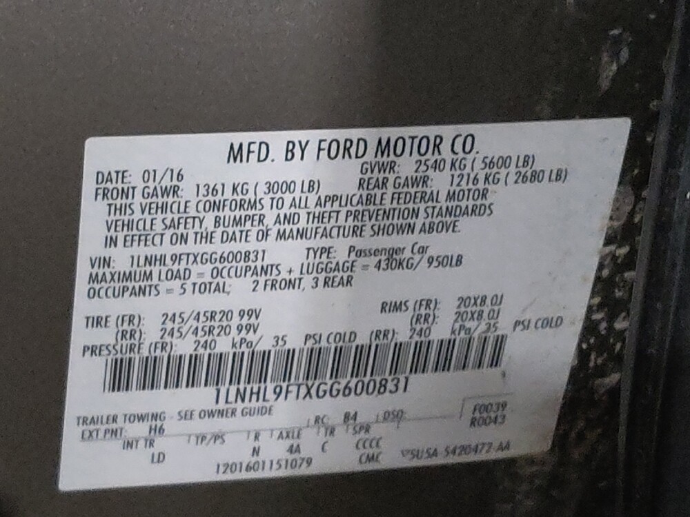 2016 Lincoln MKS in Oklahoma City, OK 73139 - 18096116 33