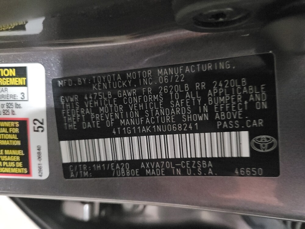 2022 Toyota Camry in Williamstown, NJ 8094 - 18096121 33