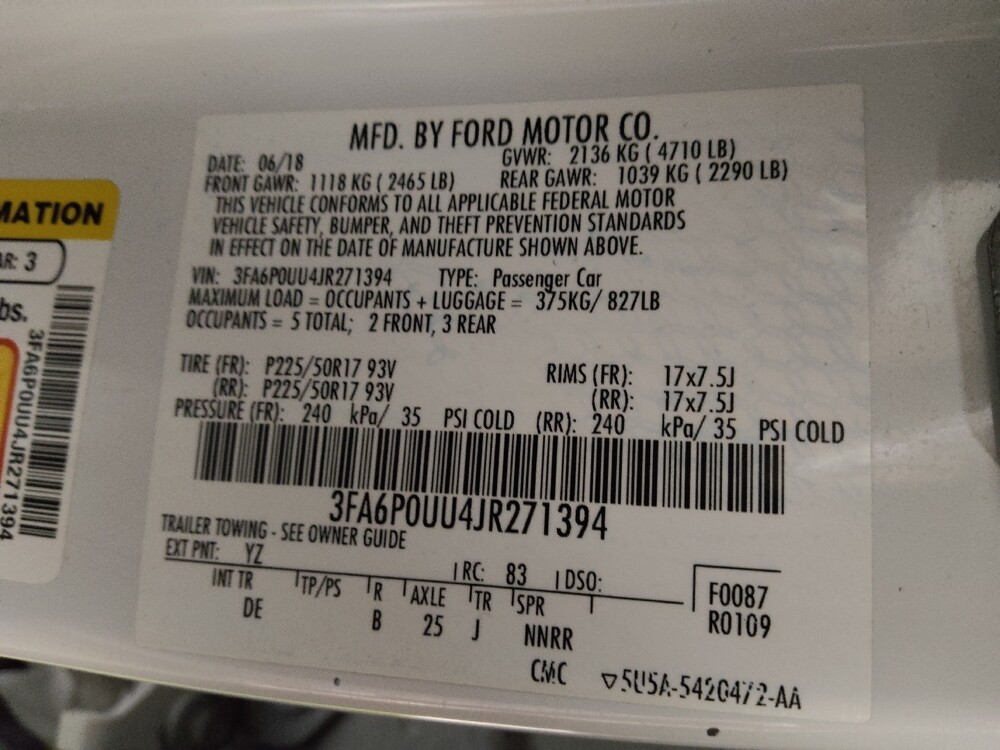 2018 Ford Fusion in Stone Mountain, GA 30083 - 18096129 33