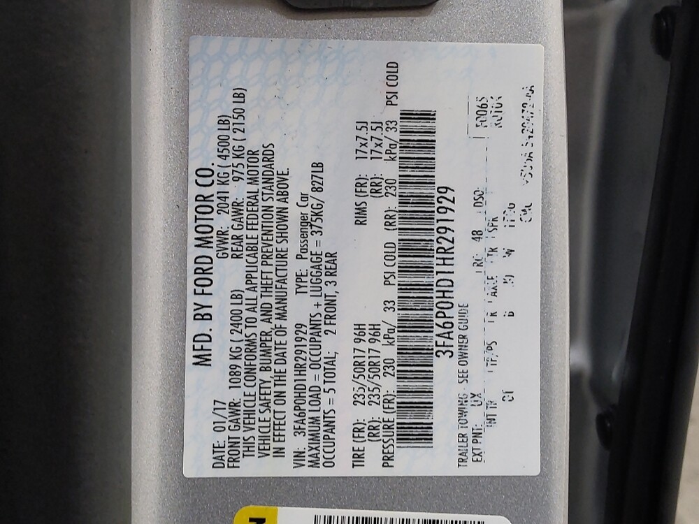 2017 Ford Fusion in Cincinnati, OH 45255 - 18096154 33