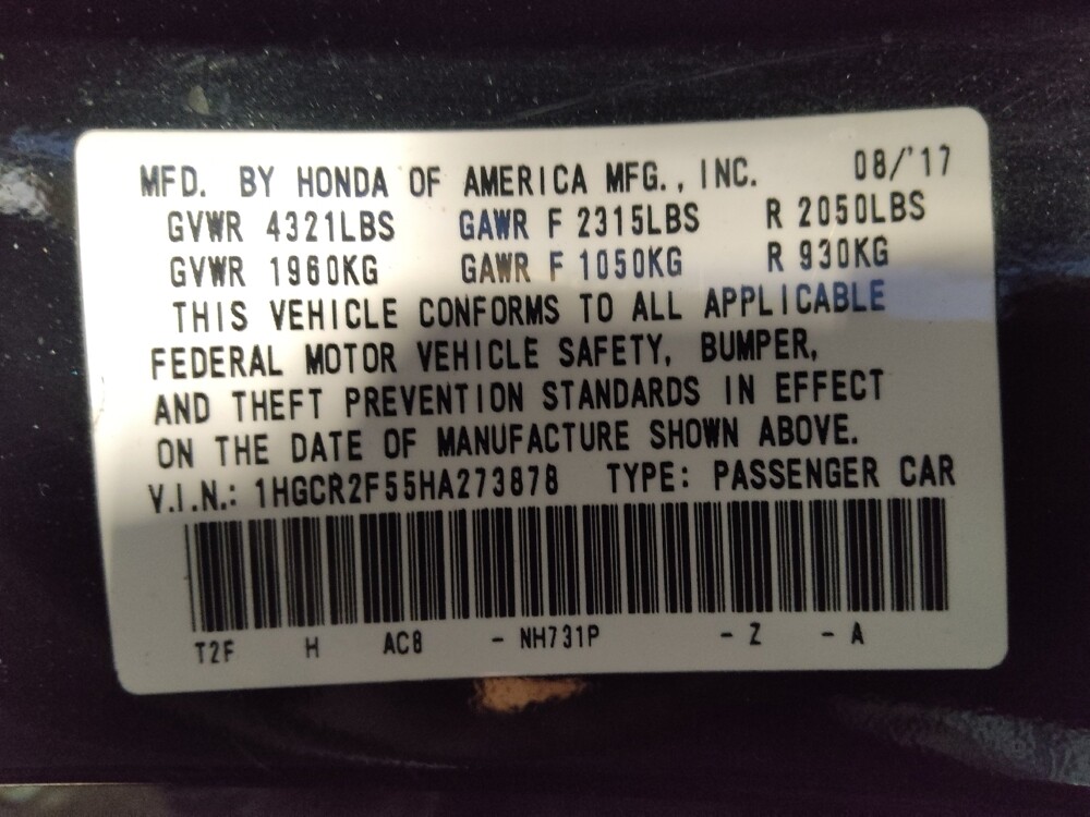 2017 Honda Accord in Augusta, GA 30907 - 18096175 33
