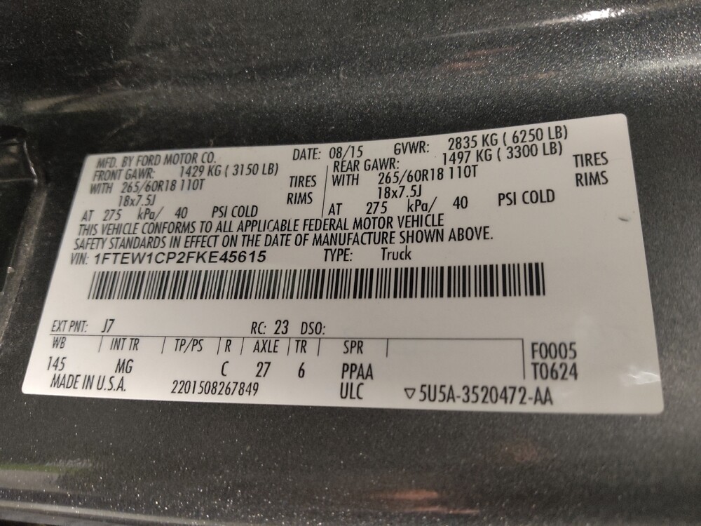 2015 Ford F150 in Jackson, MS 39211 - 18096192 33