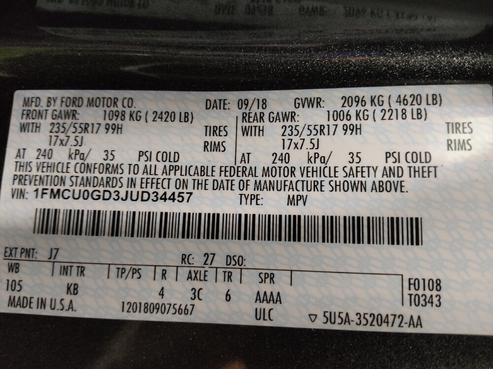 2018 Ford Escape in Morrow, GA 30260 - 18096219 33