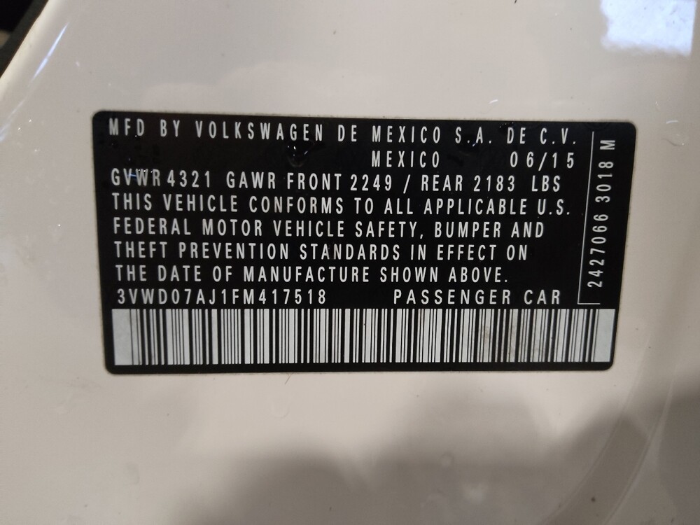 2015 Volkswagen Jetta in Orlando, FL 32808 - 18096240 33