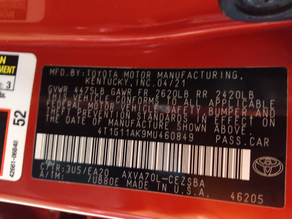 2021 Toyota Camry in Charlotte, NC 28213 - 18096246 33