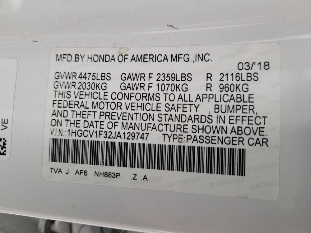 2018 Honda Accord in Glendale, AZ 85301 - 18096252 33