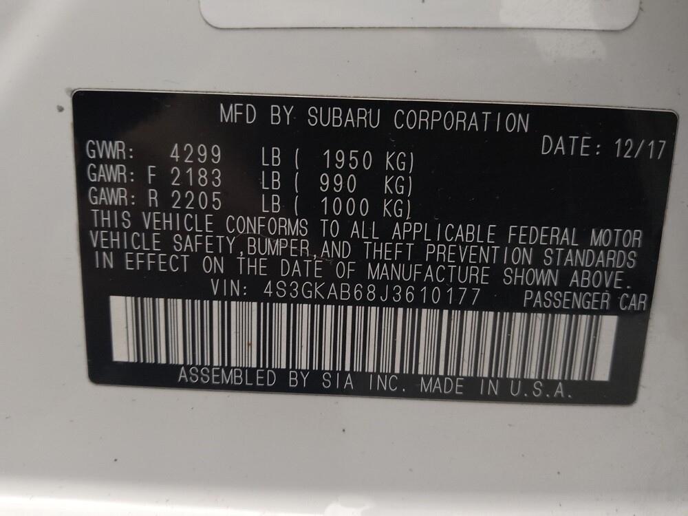 2018 Subaru Impreza in St. Louis, MO 63136 - 18096257 33