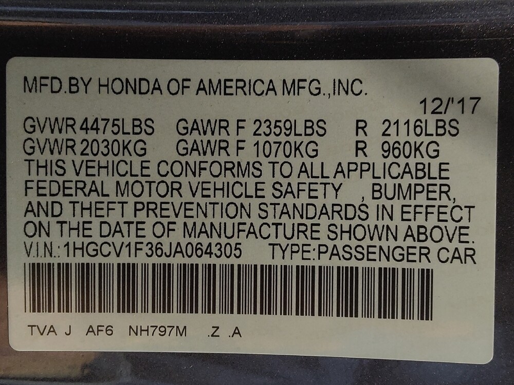 2018 Honda Accord in Houston, TX 77060 - 18096264 33