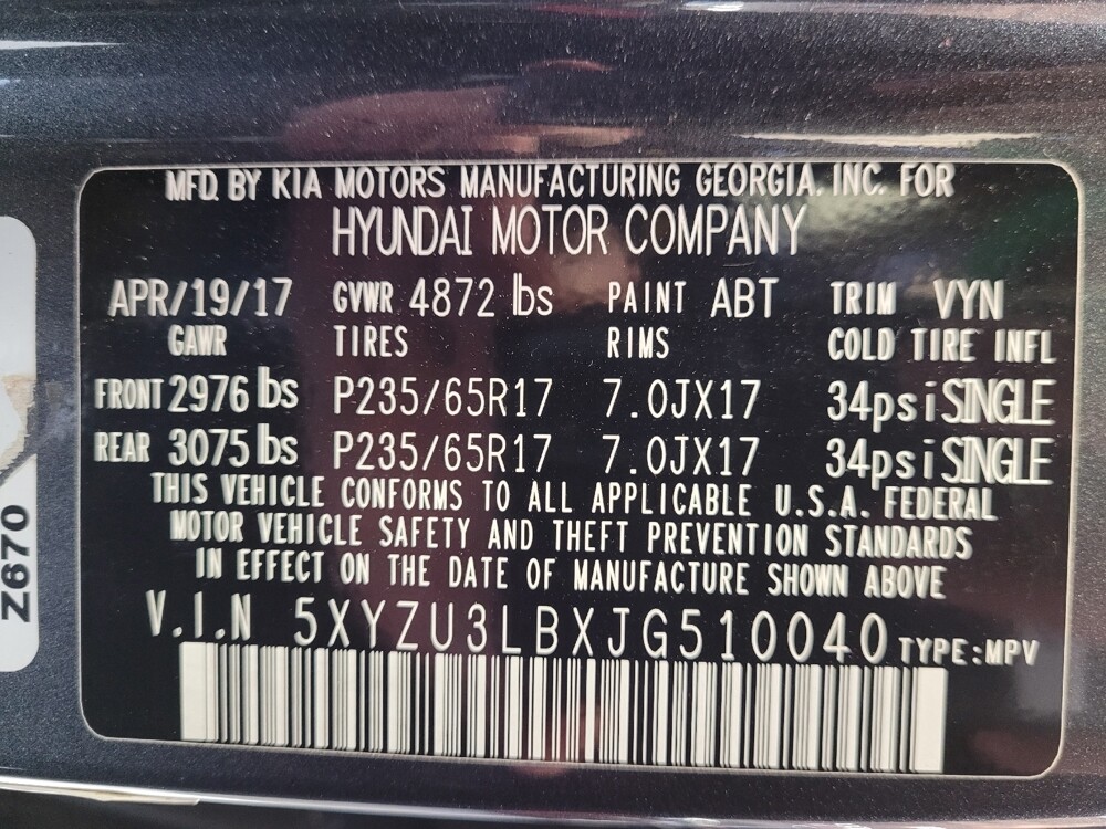 2018 Hyundai Santa Fe in Torrance, CA 90504 - 18096277 33