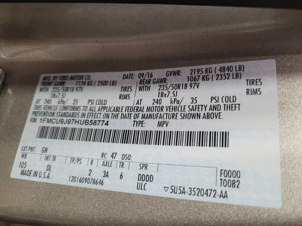 2017 Ford Escape in Macon, GA 31210 - 18096282 33