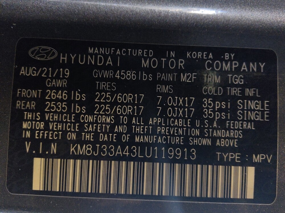 2020 Hyundai Tucson in Jacksonville, FL 32225 - 18096287 33