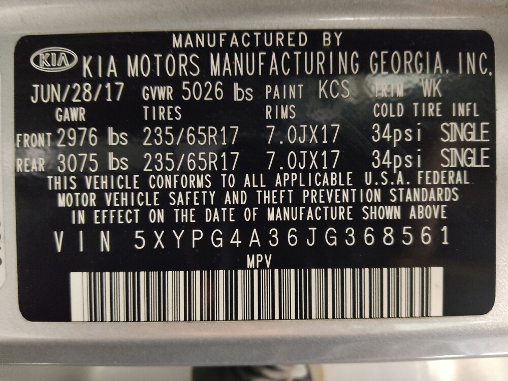 2018 Kia Sorento in Savannah, GA 31419 - 18096288 33