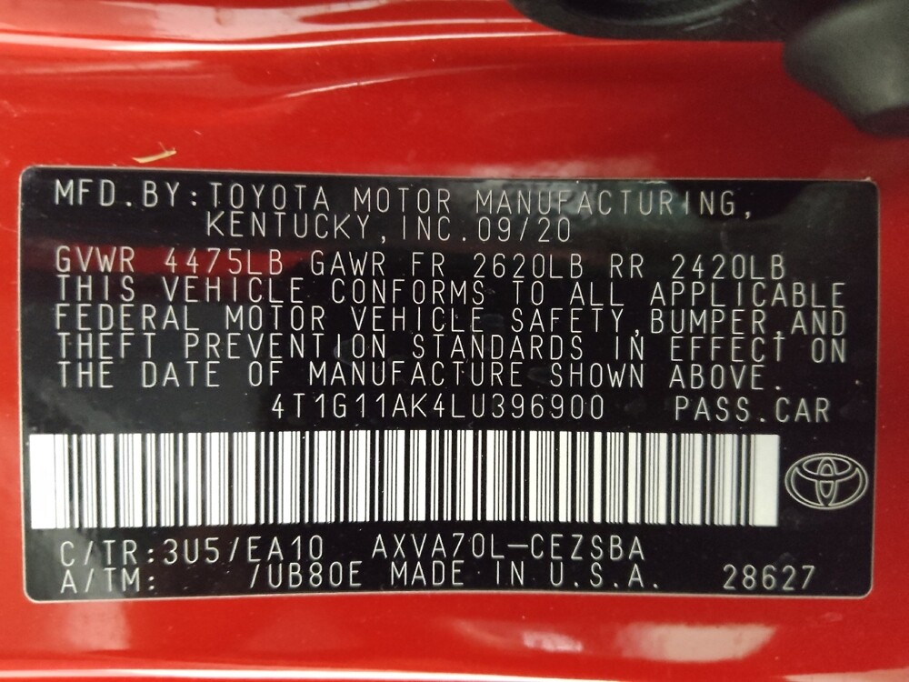 2020 Toyota Camry in Augusta, GA 30907 - 18096291 33