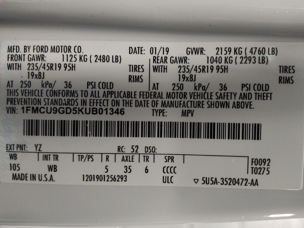 2019 Ford Escape in Houston, TX 77034 - 18096296 33