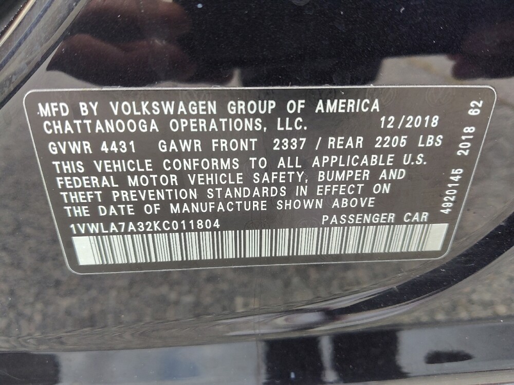 2019 Volkswagen Passat in Marietta, GA 30062 - 18096299 33
