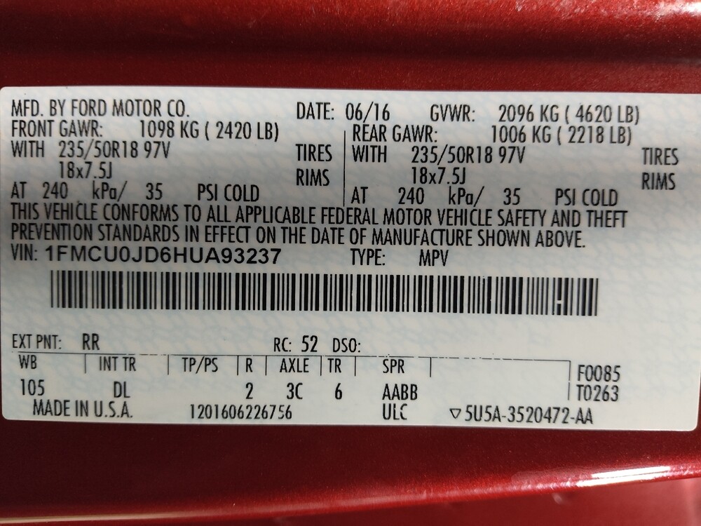 2017 Ford Escape in Baton Rouge, LA 70816 - 18096310 33