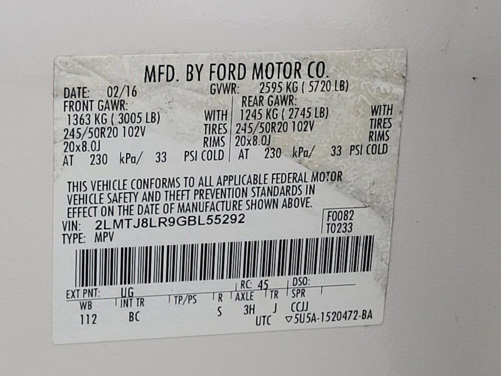 2016 Lincoln MKX in Memphis, TN 38128 - 18096316 33