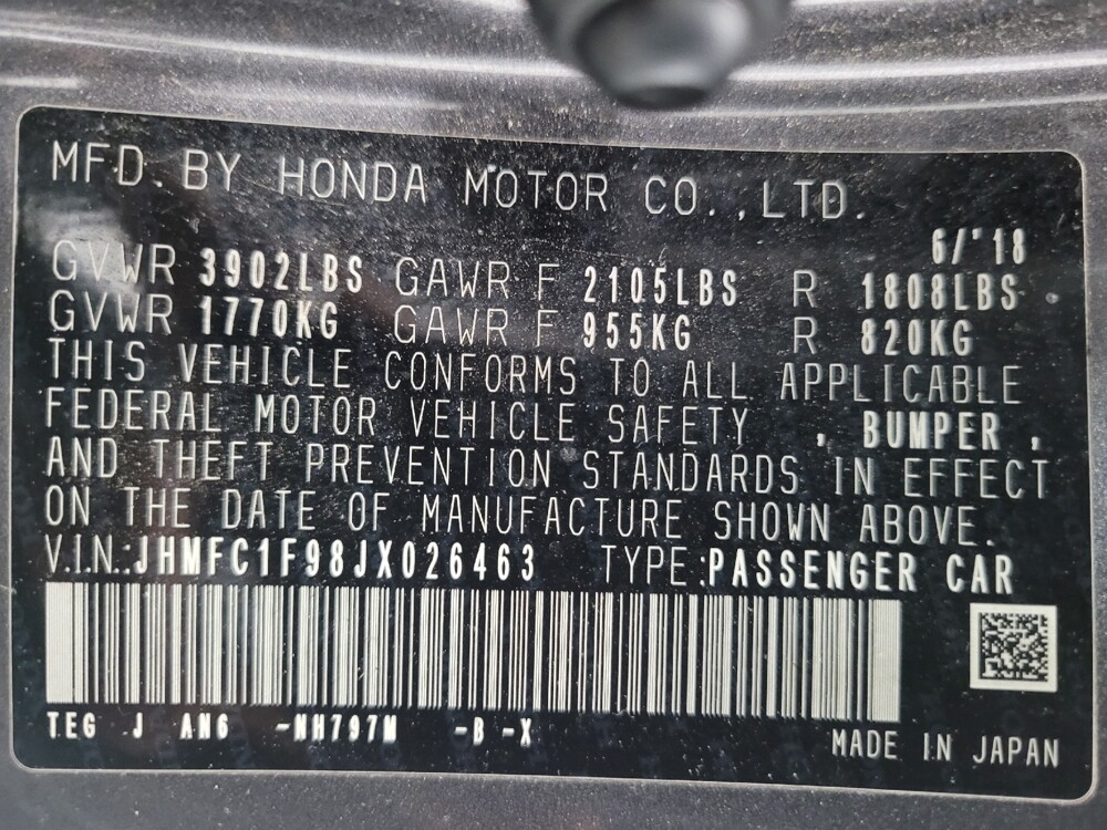 2018 Honda Civic in Memphis, TN 38128 - 18096317 33