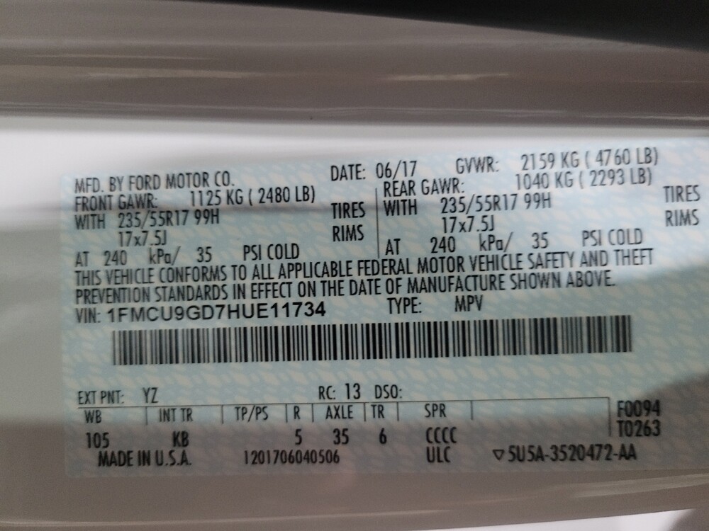 2017 Ford Escape in Temple Hills, MD 20746 - 18096378 33