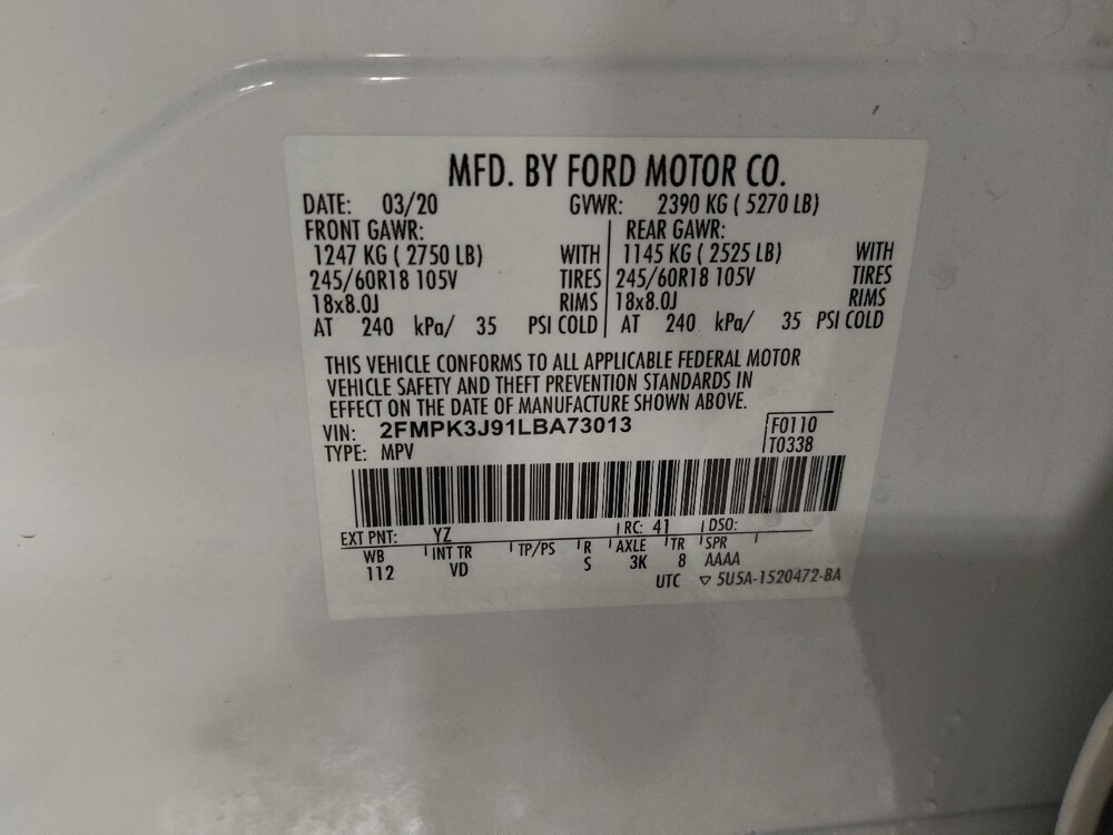 2020 Ford Edge in Union City, GA 30291 - 18096381 33