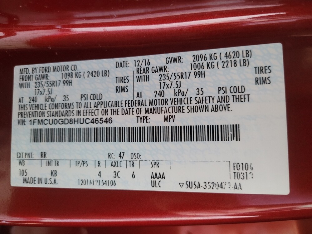 2017 Ford Escape in Macon, GA 31210 - 18096388 33