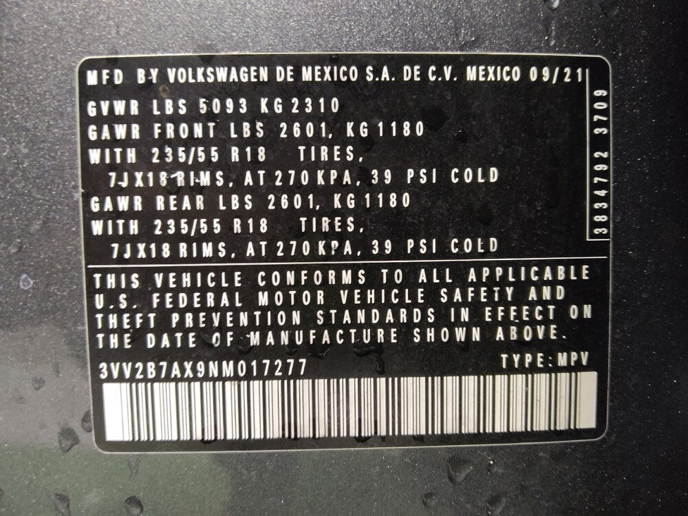 2022 Volkswagen Tiguan in Lakeland, FL 33815 - 18096393 33