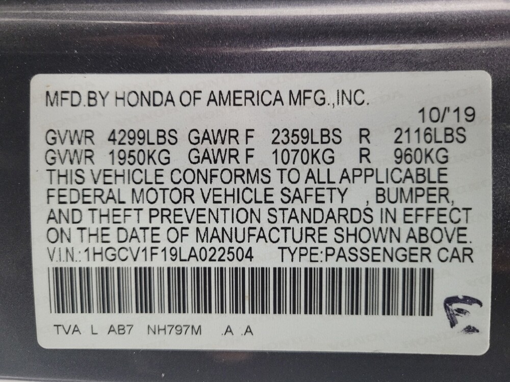 2020 Honda Accord in Antioch, TN 37013 - 18096410 33